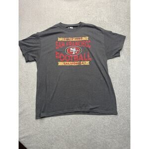 San Fransisco 49ers Gray T-Shirt Mens Extra Large